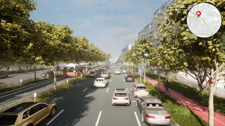 FOTO Primăria Sectorului 2 vrea să reconfigureze Șoseaua Mihai Bravu și Șoseaua Ștefan cel Mare în cadrul proiectului de amenajare a celor 36 km de piste pentru biciclete