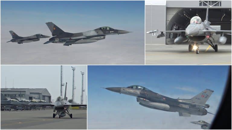 „În maxim 15 minute suntem în aer, 24/7, 365”. Cum apără avioanele F-16 românești și turcești cerul NATO aripă la aripă