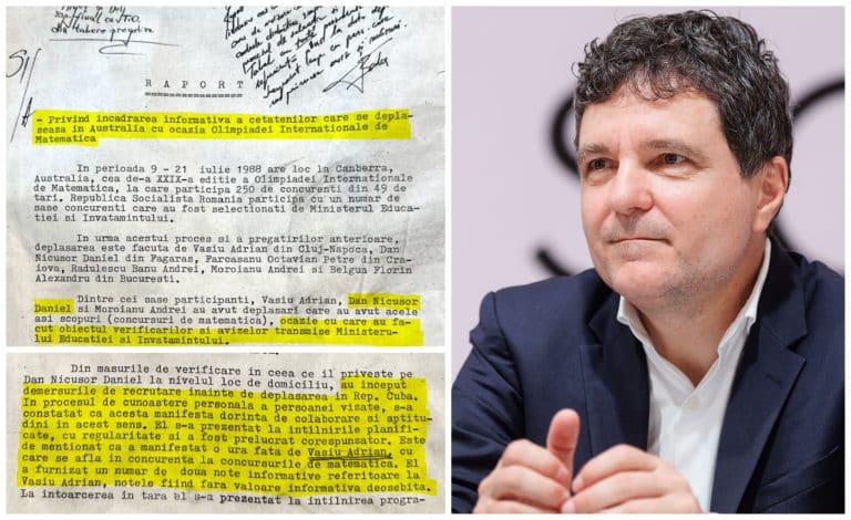 O filieră a PSD a furnizat presei și a început să circule pe TV un document în care se susține că elevul Nicușor Dan a colaborat cu Securitatea când avea 17 ani și a dat note despre colegii săi / Istoricul Mihai Demetriade, cercetător CNSAS: „Un fake, nici măcar bine făcut”
