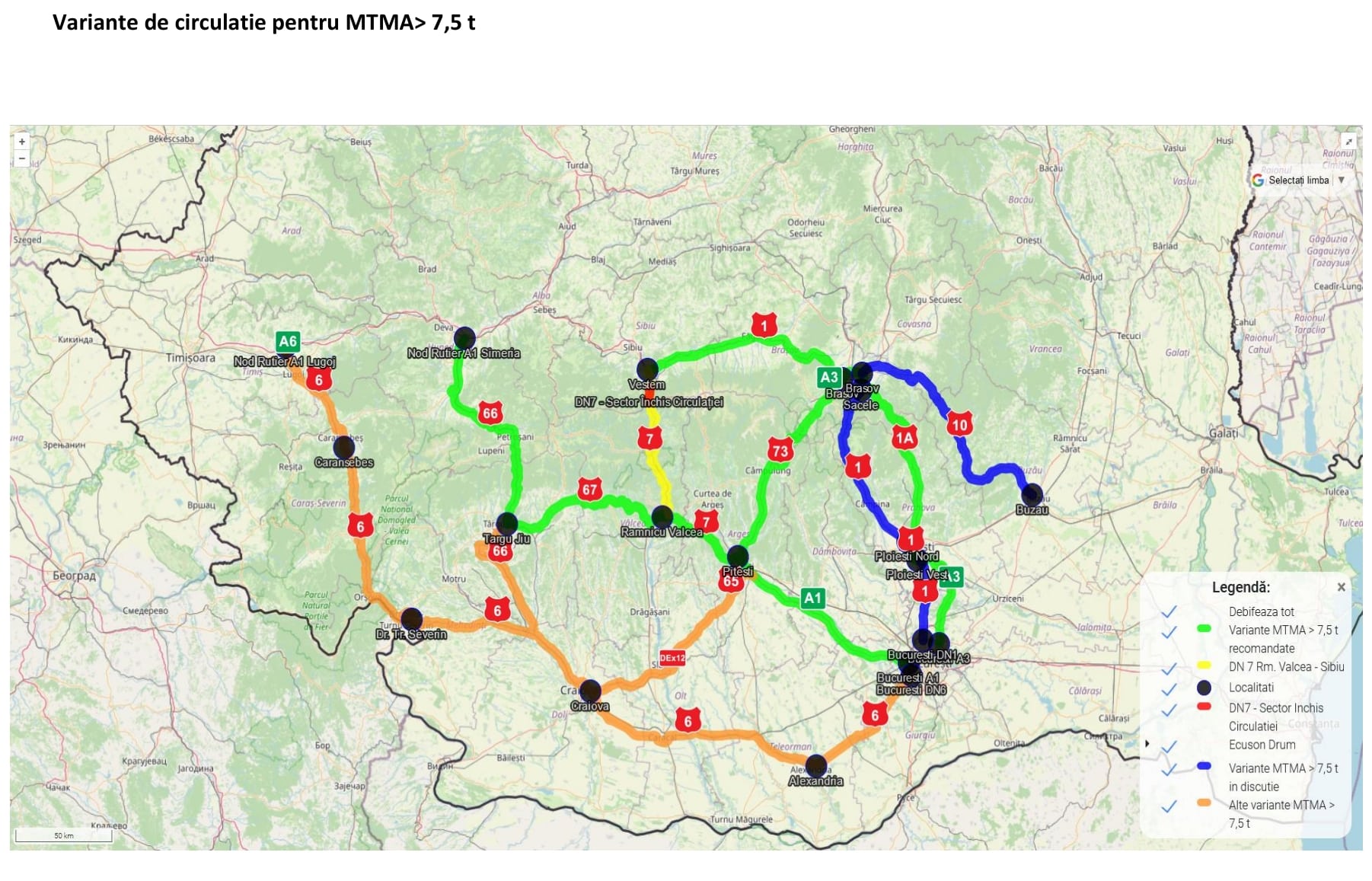 Se închide traficul pe Valea Oltului. Care sunt rutele oficiale de ocolire propuse de autorități – FOTO